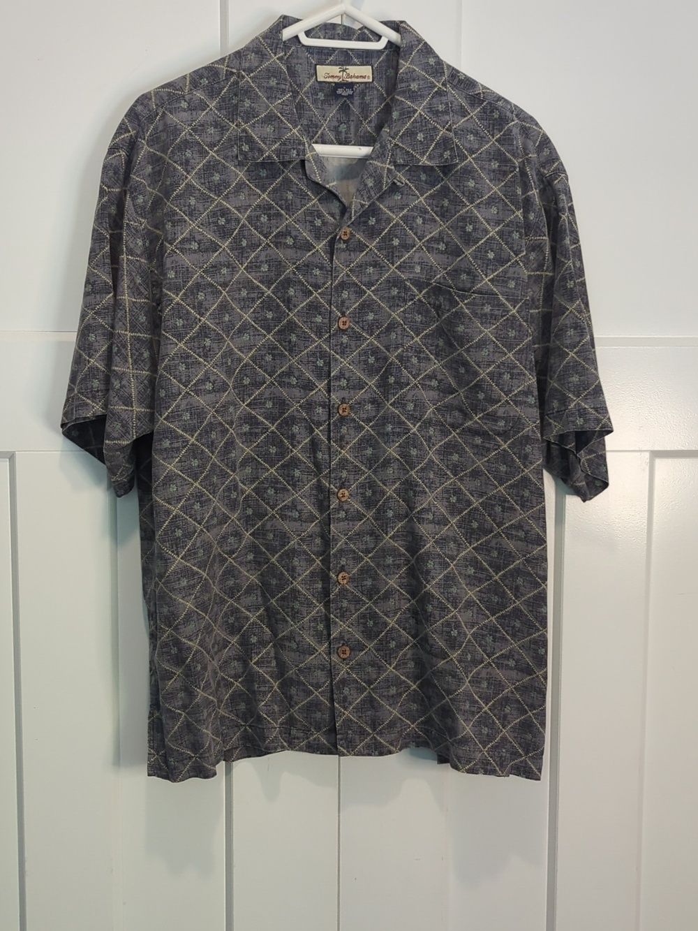 Tommy Bahama Vintage Y2K  RN 86549 Men’s Short-Sleeve Silk Shirt Size L